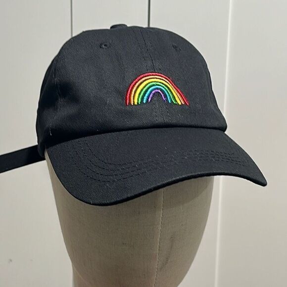 Brand New!! Rainbow embroidered baseball cap/hat - Picture 1 of 5